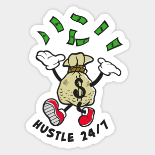 Hustle Hard Sticker